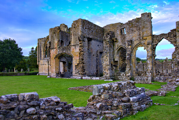 Easby Abbey Richmond North Yorkshire Picture Board by Steve Smith