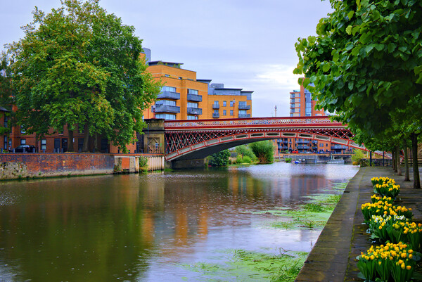 River Aire Leeds Picture Board by Steve Smith