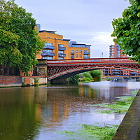 Buy canvas prints of River Aire Leeds by Steve Smith