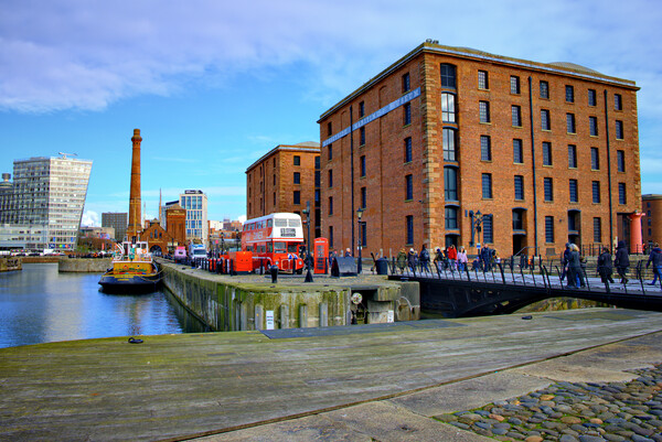 Albert Dock Liverpool Picture Board by Steve Smith