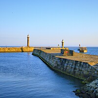 Buy canvas prints of Piers At Whitby by Steve Smith
