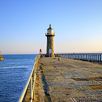 Buy canvas prints of East Pier Whitby by Steve Smith
