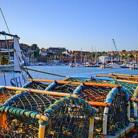Buy canvas prints of Whitby Lobster Pots by Steve Smith