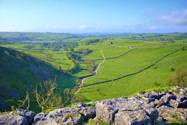 Malham Cove and Beyond Picture Board by Steve Smith