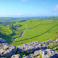 Buy canvas prints of Malham Cove Views by Steve Smith