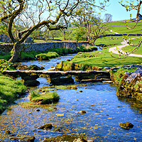 Buy canvas prints of Malham Beck by Steve Smith