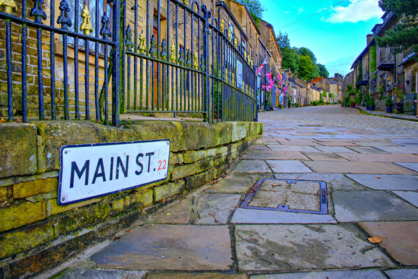 Main Street Haworth Picture Board by Steve Smith
