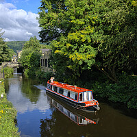 Buy canvas prints of Rochdale Canal Hebden Bridge by Steve Smith