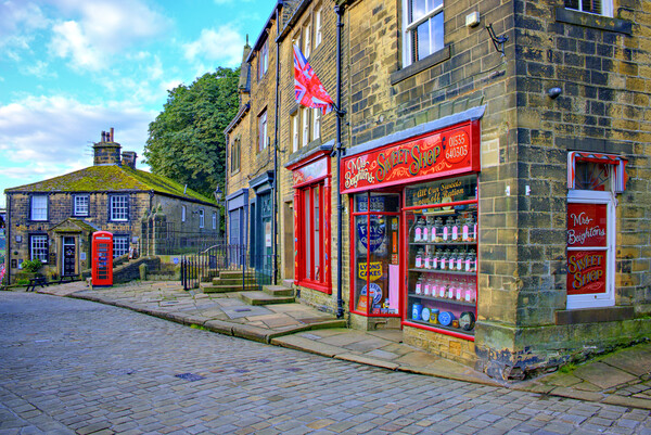 Main Street Haworth Picture Board by Steve Smith