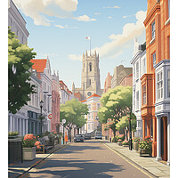 Buy canvas prints of Cardiff Travel Poster by Steve Smith