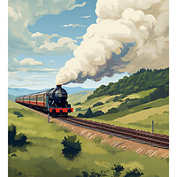 Buy canvas prints of NYM Railway poster by Steve Smith