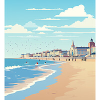 Buy canvas prints of Bridlington Travel Poster by Steve Smith