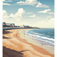 Buy canvas prints of Bridlington Travel Poster by Steve Smith