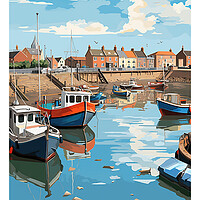 Buy canvas prints of Whitstable Travel Poster by Steve Smith