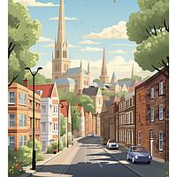Buy canvas prints of Wakefield Travel Poster by Steve Smith
