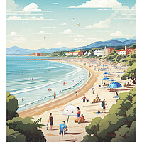 Buy canvas prints of Minehead Travel Poster by Steve Smith