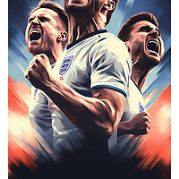 Buy canvas prints of Three Lions Poster by Steve Smith