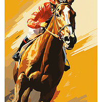 Buy canvas prints of Red Rum Poster by Steve Smith