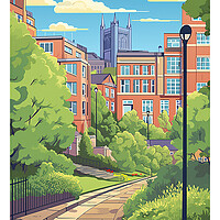 Buy canvas prints of Sheffield Travel Poster by Steve Smith