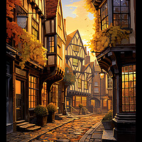 Buy canvas prints of York Travel Poster by Steve Smith