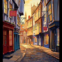 Buy canvas prints of York Travel Poster by Steve Smith