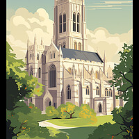 Buy canvas prints of Doncaster Travel Poster by Steve Smith