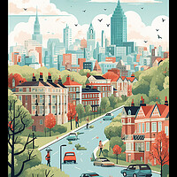 Buy canvas prints of Leeds Travel Poster by Steve Smith