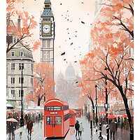 Buy canvas prints of London Travel Poster by Steve Smith