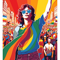 Buy canvas prints of LGBT Poster by Steve Smith