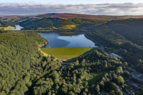 Ladybower Reservoir Peak District Picture Board by Steve Smith