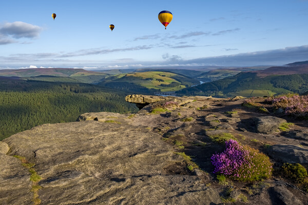 Bamford Edge Balloons Picture Board by Steve Smith