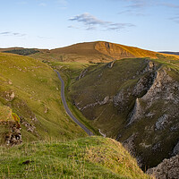 Buy canvas prints of Mam Tor From Winnats Pass by Steve Smith