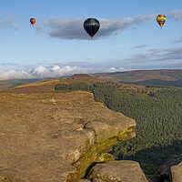 Buy canvas prints of Peak District Hot Air Balloons by Steve Smith