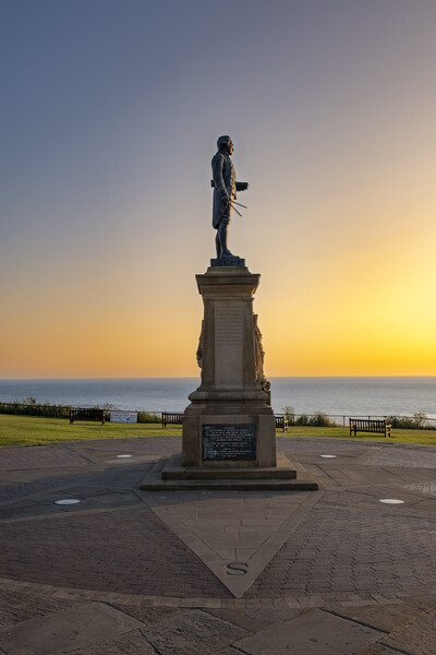 James Cook Monument Whitby Picture Board by Steve Smith