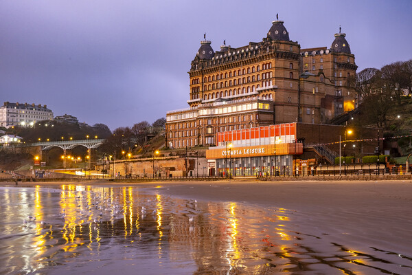 The Grand Hotel Scarborough Picture Board by Steve Smith