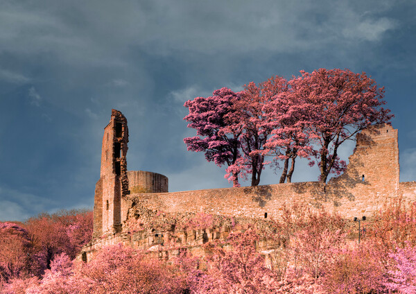 Barnard Castle Infrared Picture Board by Steve Smith
