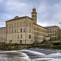 Buy canvas prints of Saltaire West Yorkshire by Steve Smith