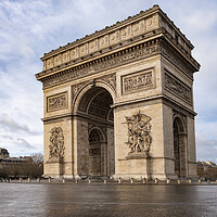 Buy canvas prints of Arc de Triomphe Paris by Steve Smith