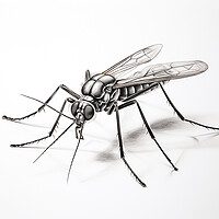 Buy canvas prints of Mosquito Drawing by Steve Smith
