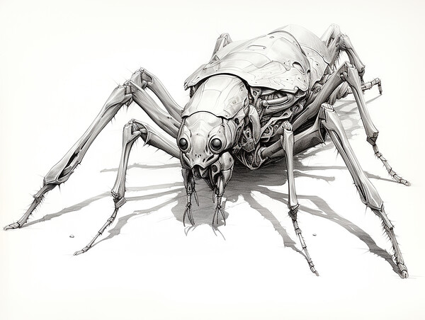 Assassin Bug Drawing Picture Board by Steve Smith