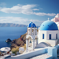 Buy canvas prints of Santorini Greece by Steve Smith