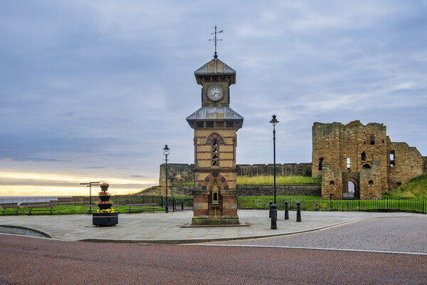 Tynemouth Clock Tower And Priory Picture Board by Steve Smith