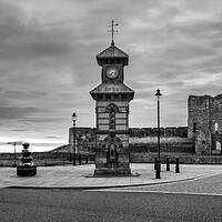 Buy canvas prints of Tynemouth Clock Tower And Priory by Steve Smith