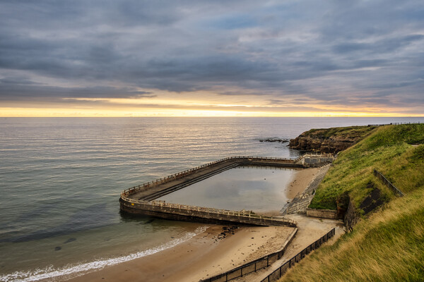 Tynemouth Outdoor Pool Picture Board by Steve Smith