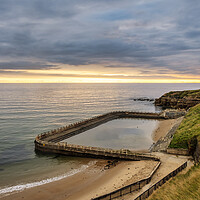 Buy canvas prints of Tynemouth Outdoor Pool by Steve Smith