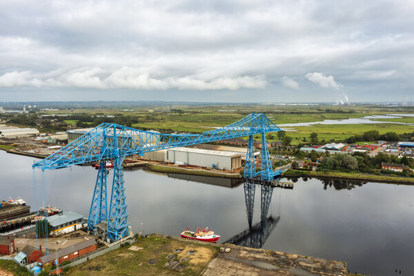 Transporter Bridge Middlesbrough Picture Board by Steve Smith
