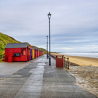 Buy canvas prints of Saltburn by the Sea Beach Huts by Steve Smith