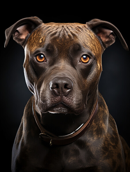 Staffordshire Bull Terrier Picture Board by Steve Smith