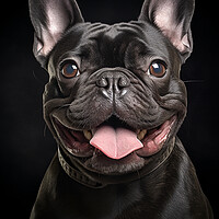 Buy canvas prints of French Bulldog Portrait by Steve Smith