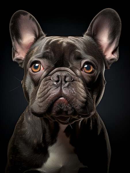 French Bulldog Portrait Picture Board by Steve Smith